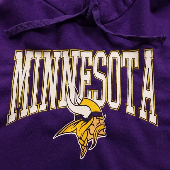 Minnesota Vikings Hoodie Men’s XL Purple Fanatics NFL Pullover Sweatshirt - Picture 2 of 10